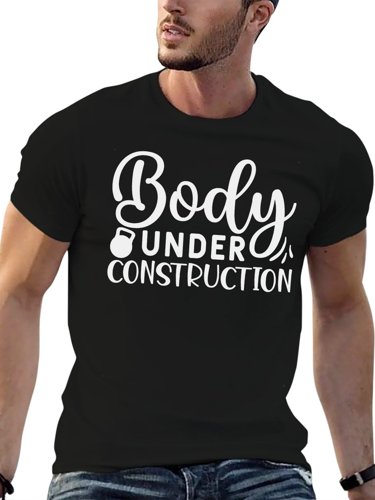 Body Under Construction Black T-Shirt product image 6