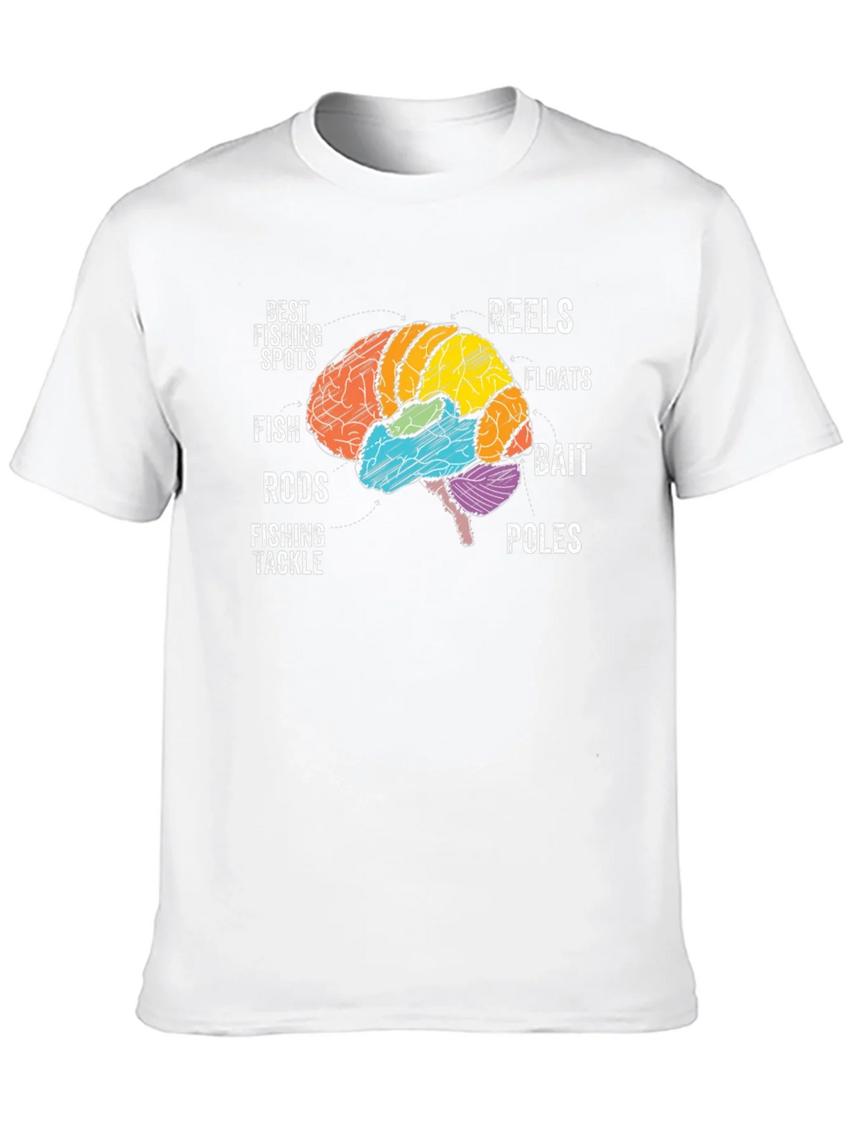 Fishing Brain T-Shirt - Anglers Mindset Tee product image 1