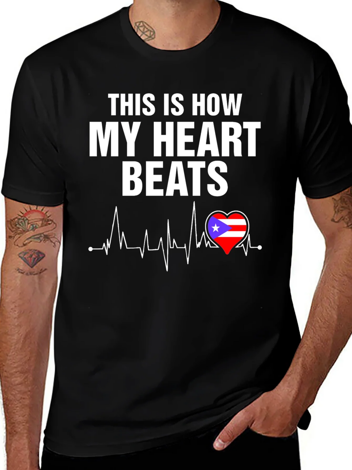 Puerto Rico Heartbeat T-Shirt product image 1