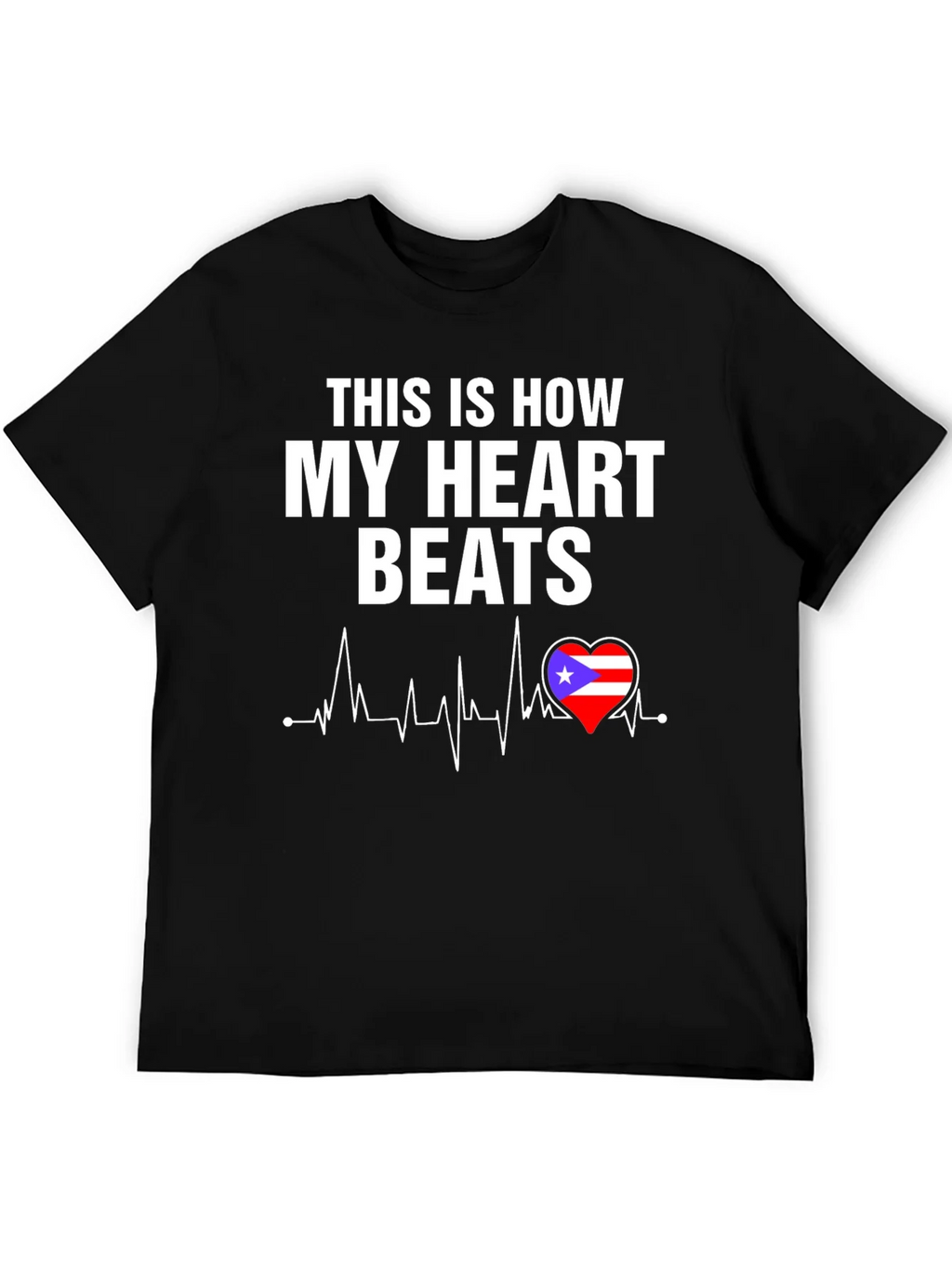Puerto Rico Heartbeat T-Shirt product image 5