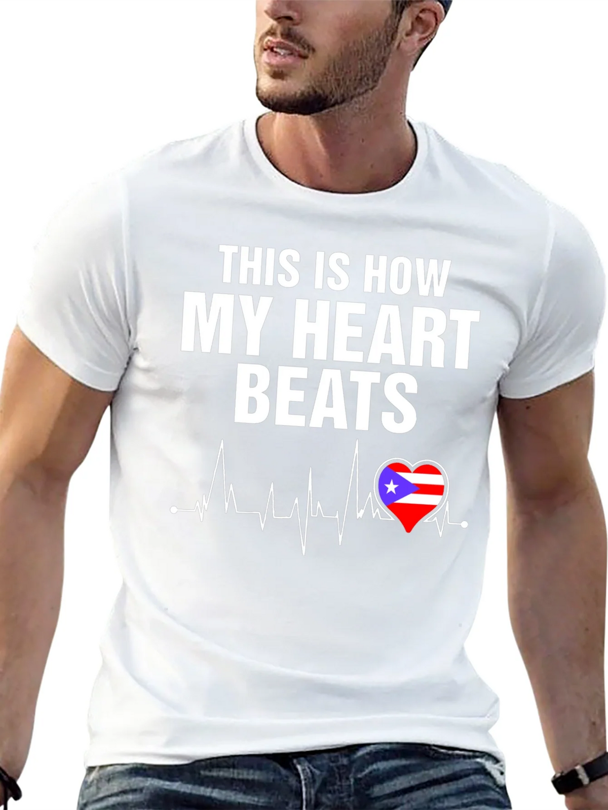 Puerto Rico Heartbeat T-Shirt product image 12
