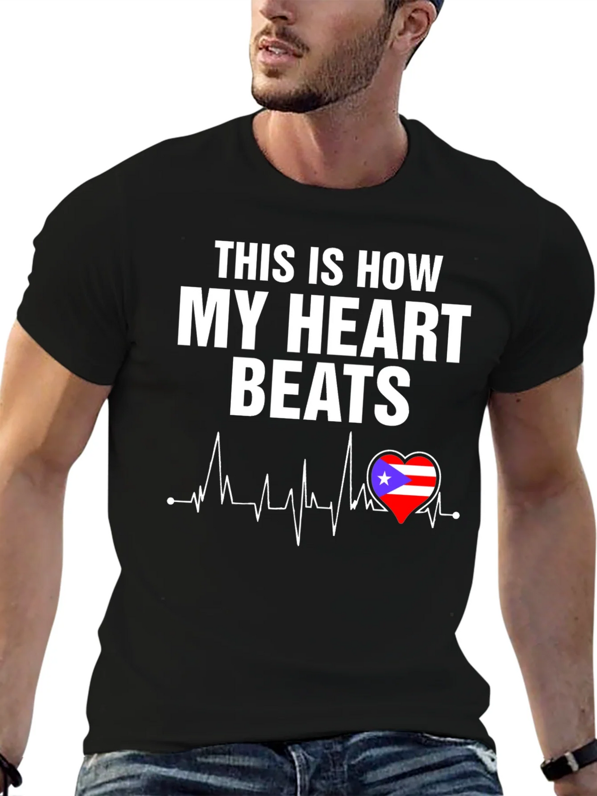 Puerto Rico Heartbeat T-Shirt product image 6