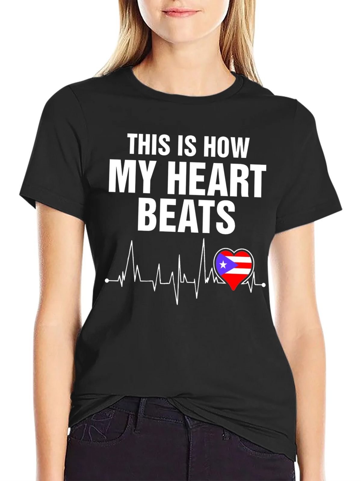 Puerto Rico Heartbeat T-Shirt product image 2