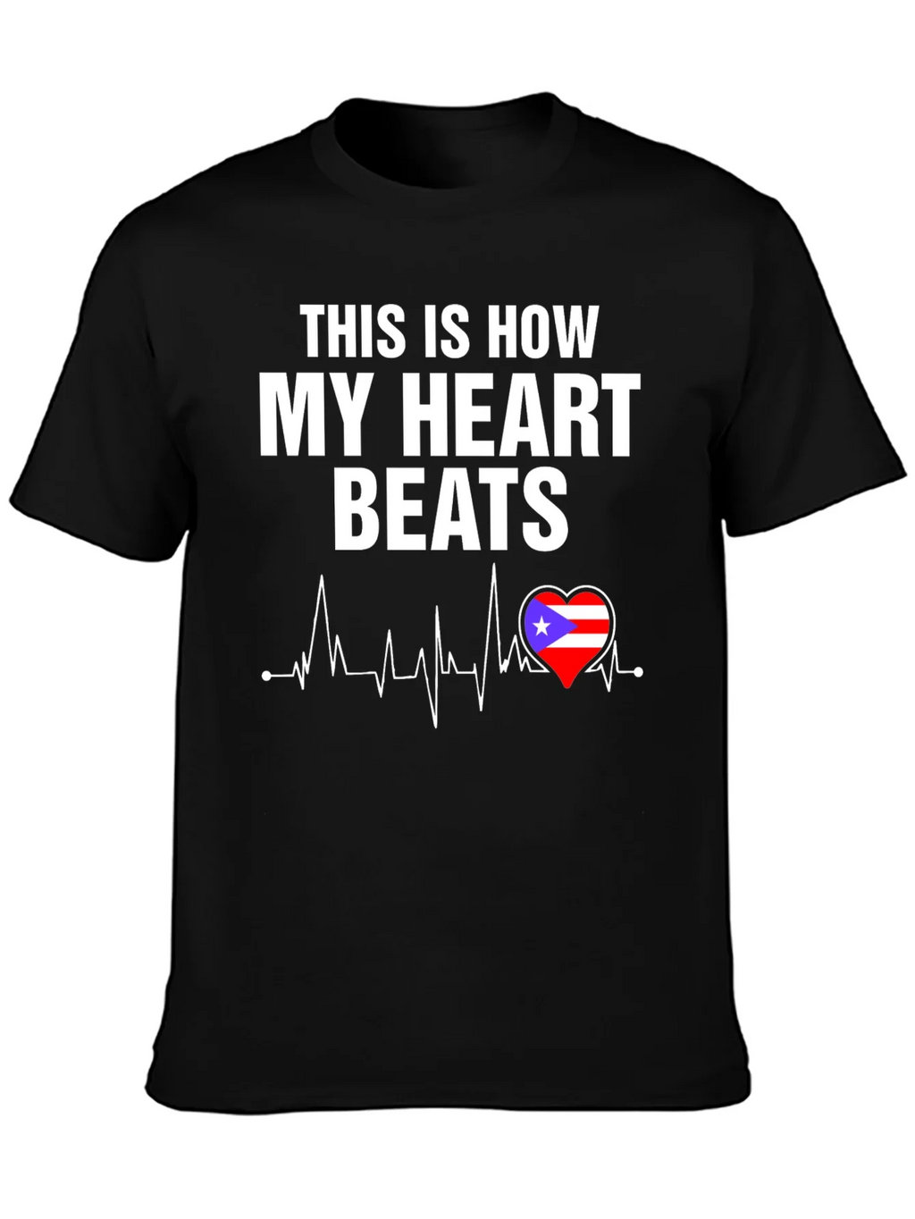 Puerto Rico Heartbeat T-Shirt product image 3