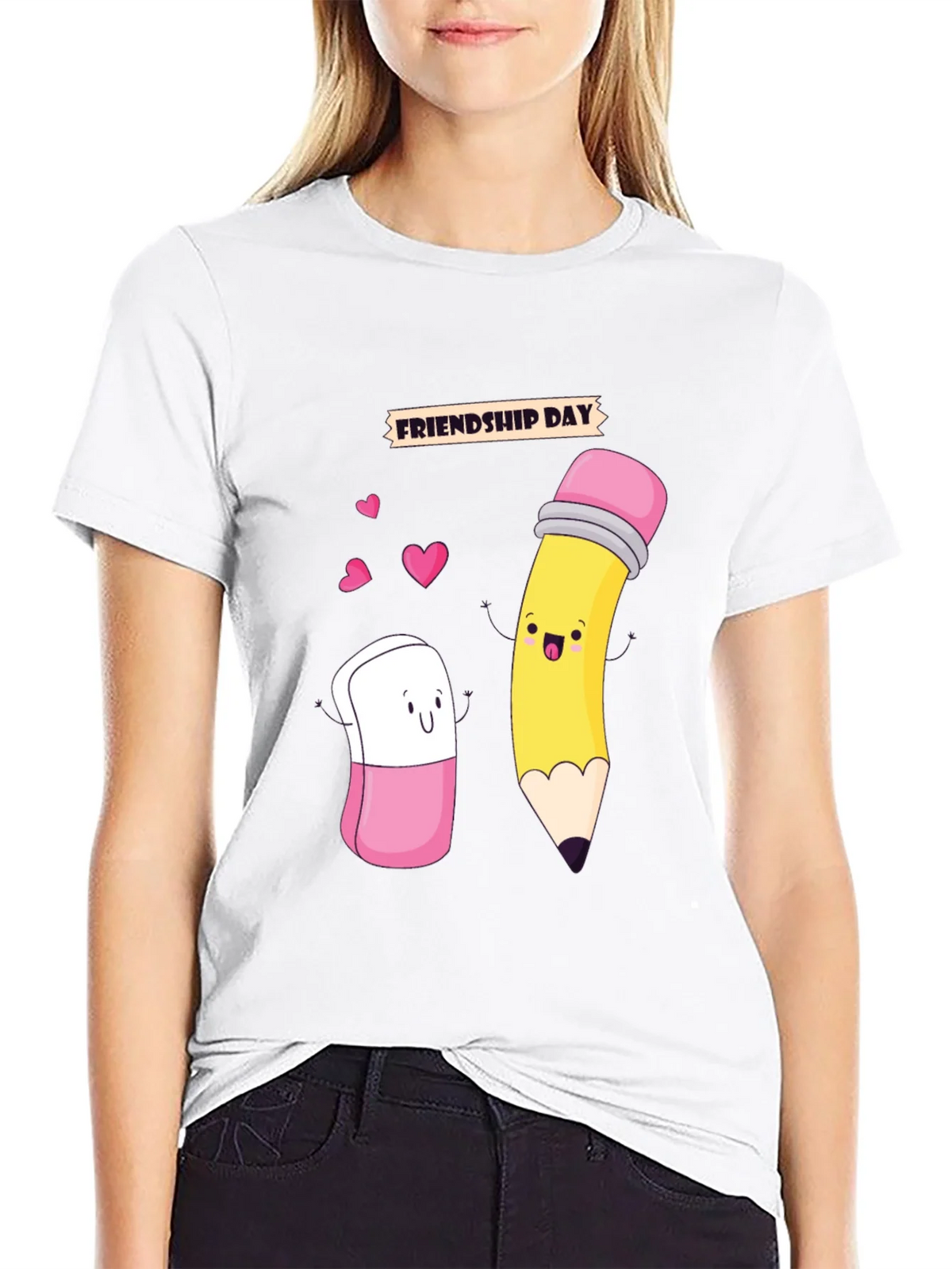Friendship Day Cartoon Graphic Tee product image 8