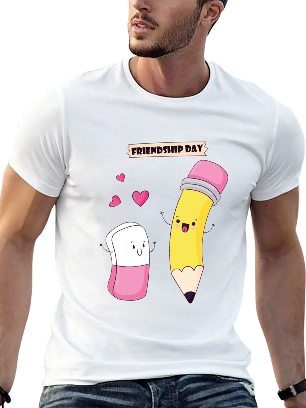 Friendship Day Cartoon Graphic Tee product image 12