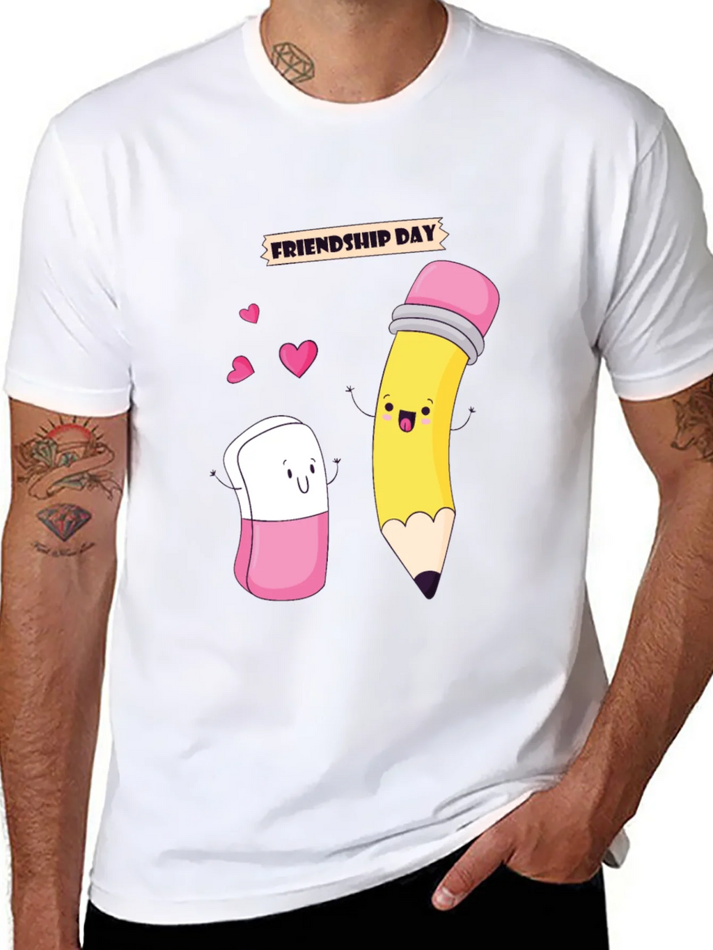 Friendship Day Cartoon Graphic Tee product image 7