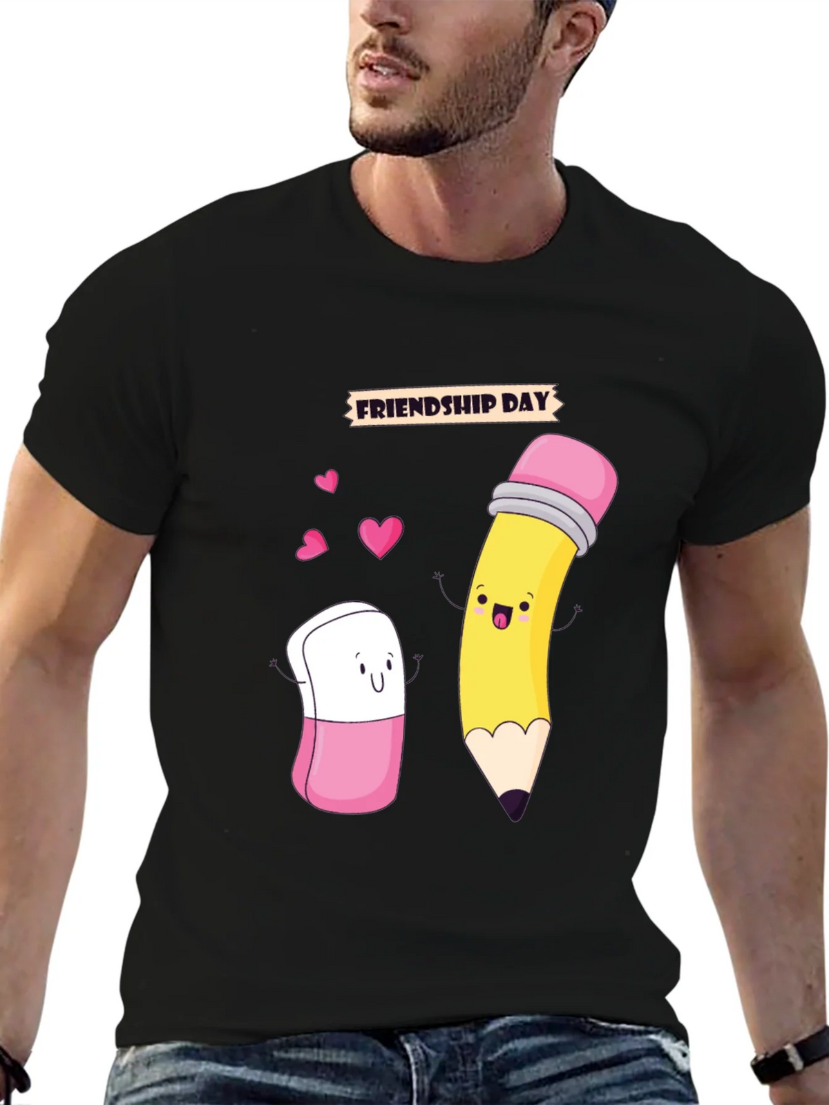 Friendship Day Cartoon Graphic Tee product image 6