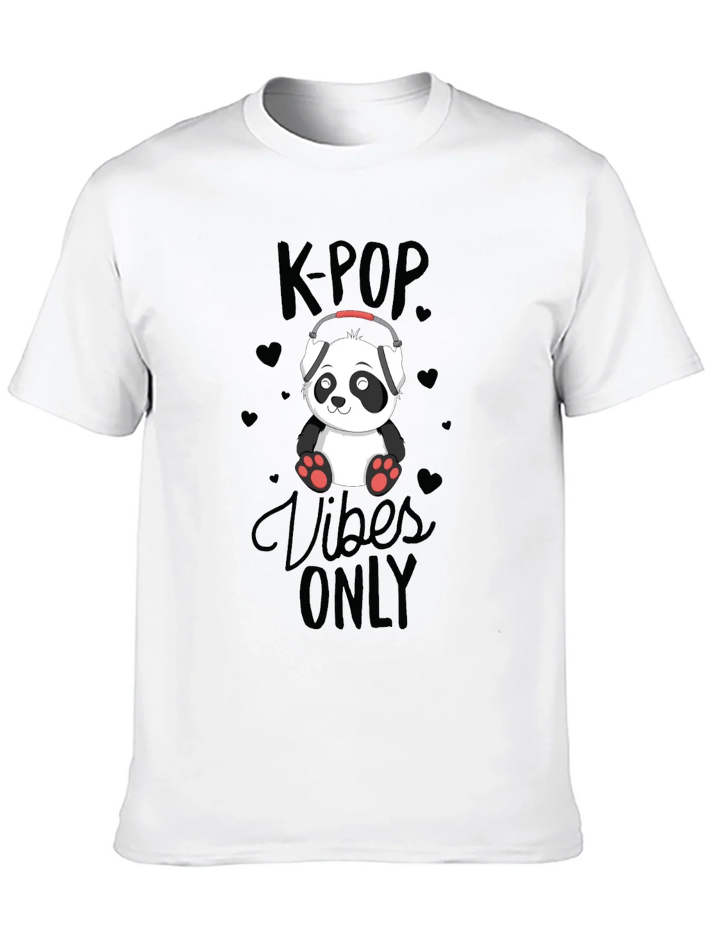 K-POP Vibes Only Panda T-Shirt product image 7