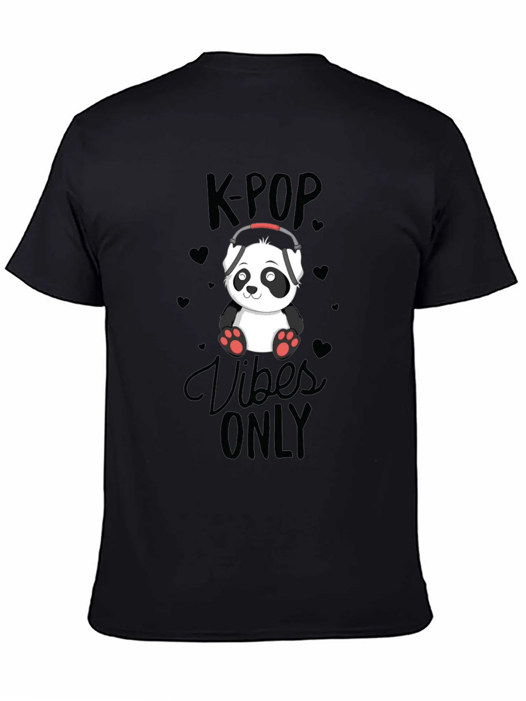 K-POP Vibes Only Panda T-Shirt product image 3