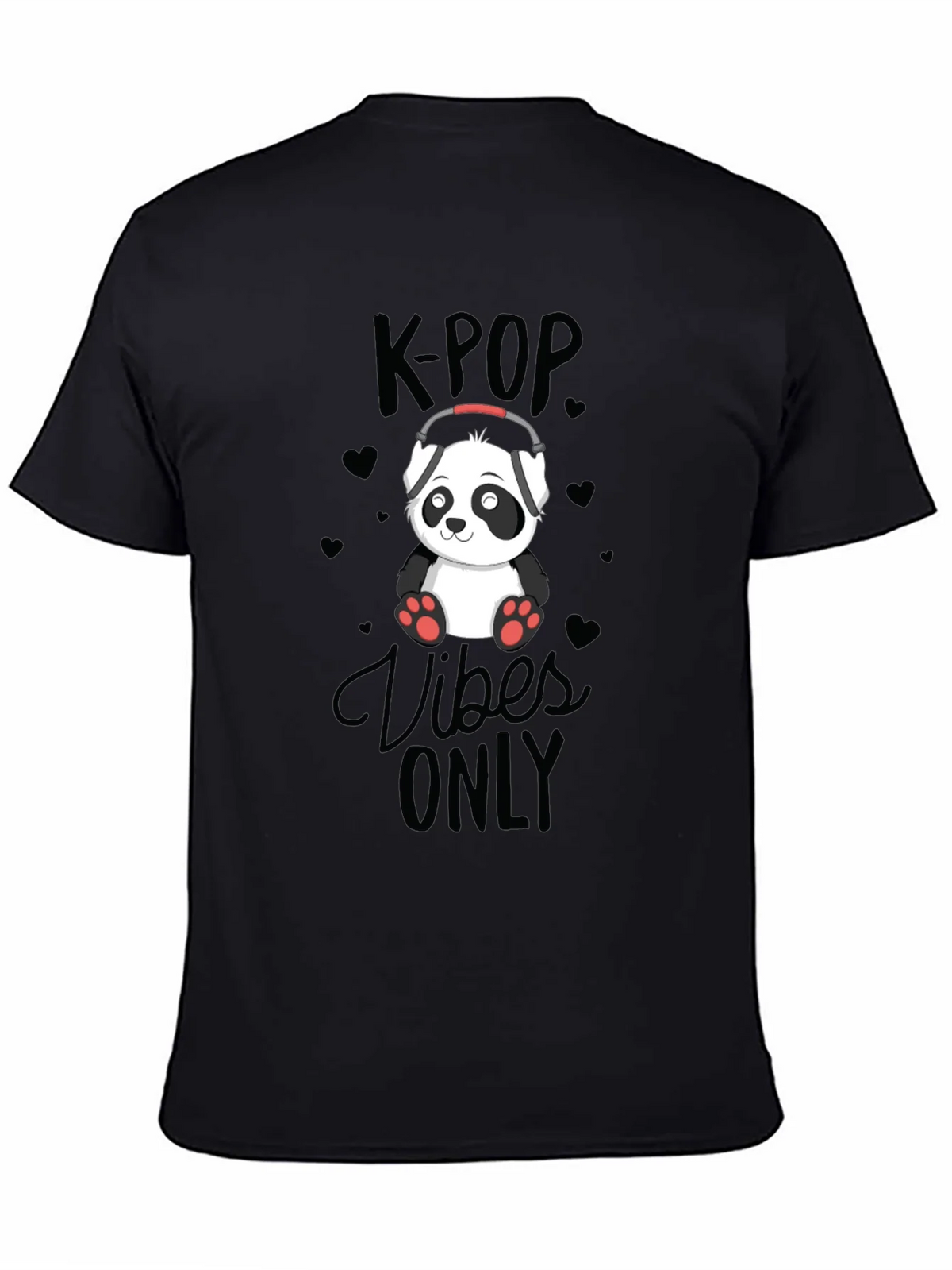 K-POP Vibes Only Panda T-Shirt product image 3