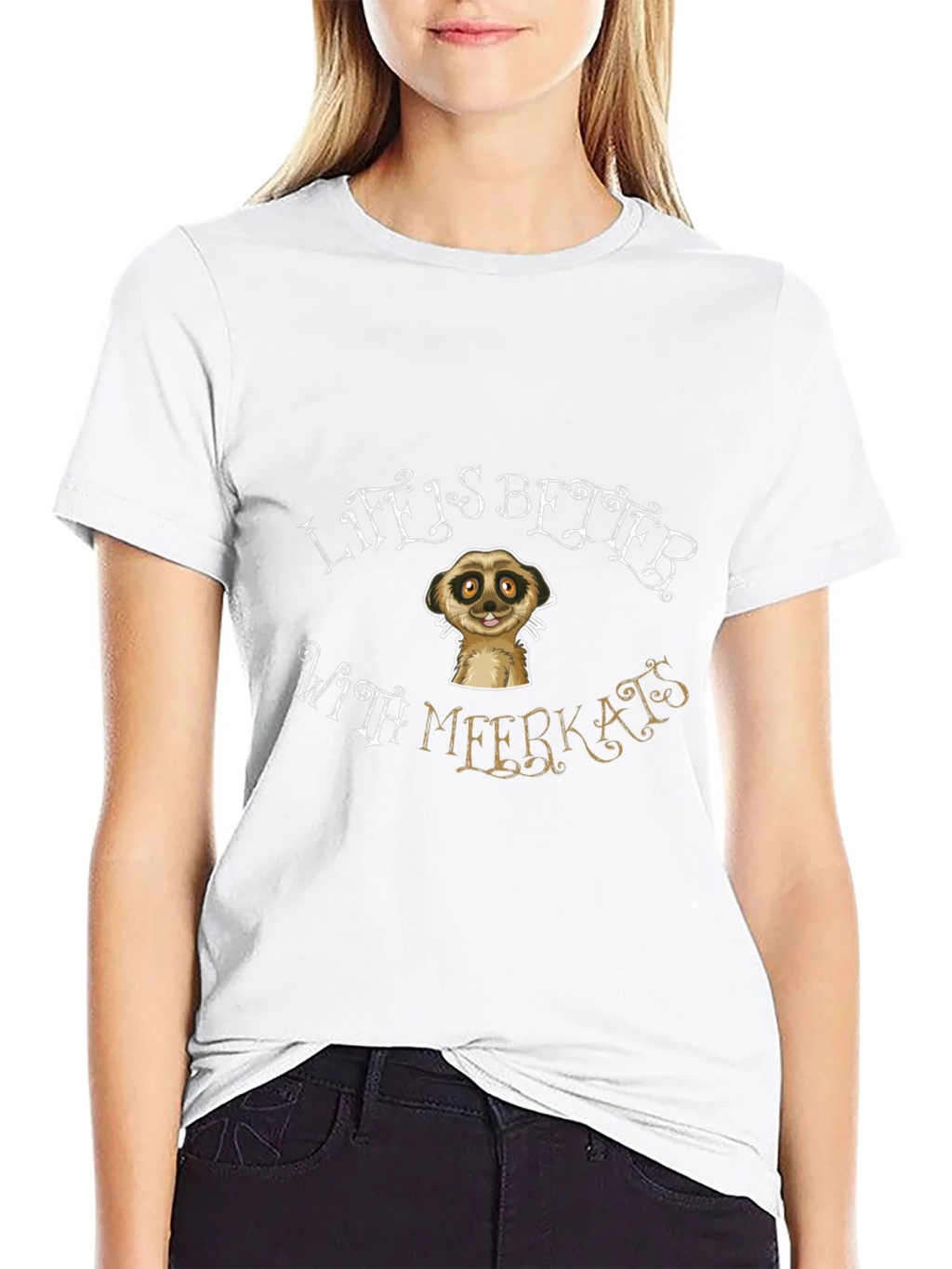 Life is Better With Meerkats Black T-Shirt product image 8