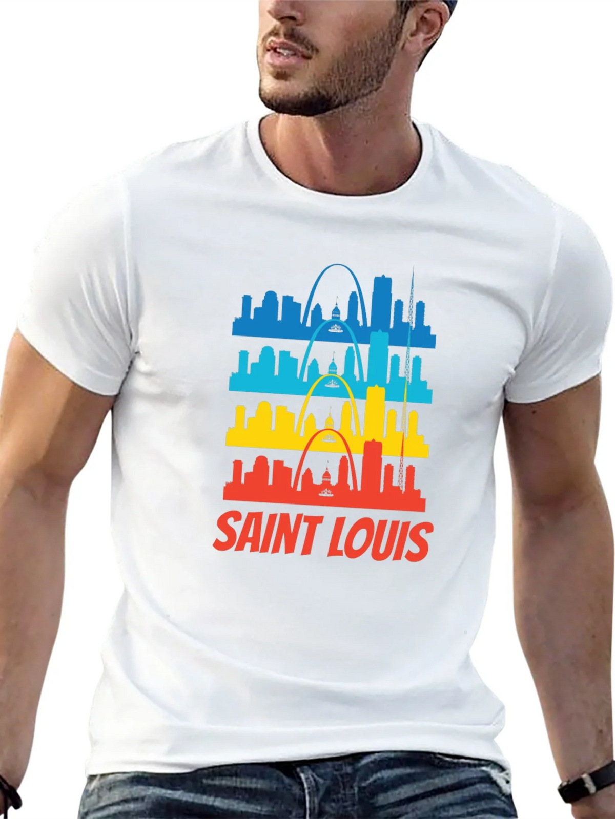 Saint Louis Skyline Graphic Tee - Black product image 2