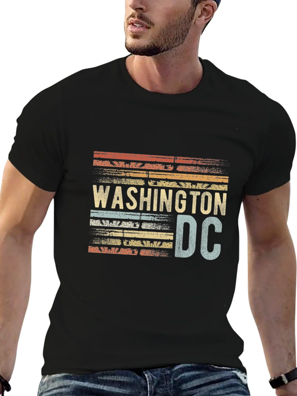 Washington DC Retro Style Graphic Tee product image 5