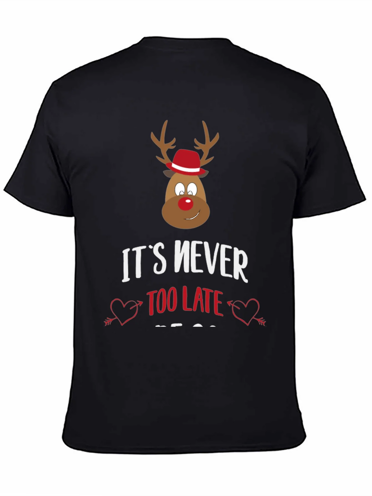 Funny Christmas Reindeer Graphic Tee product image 4