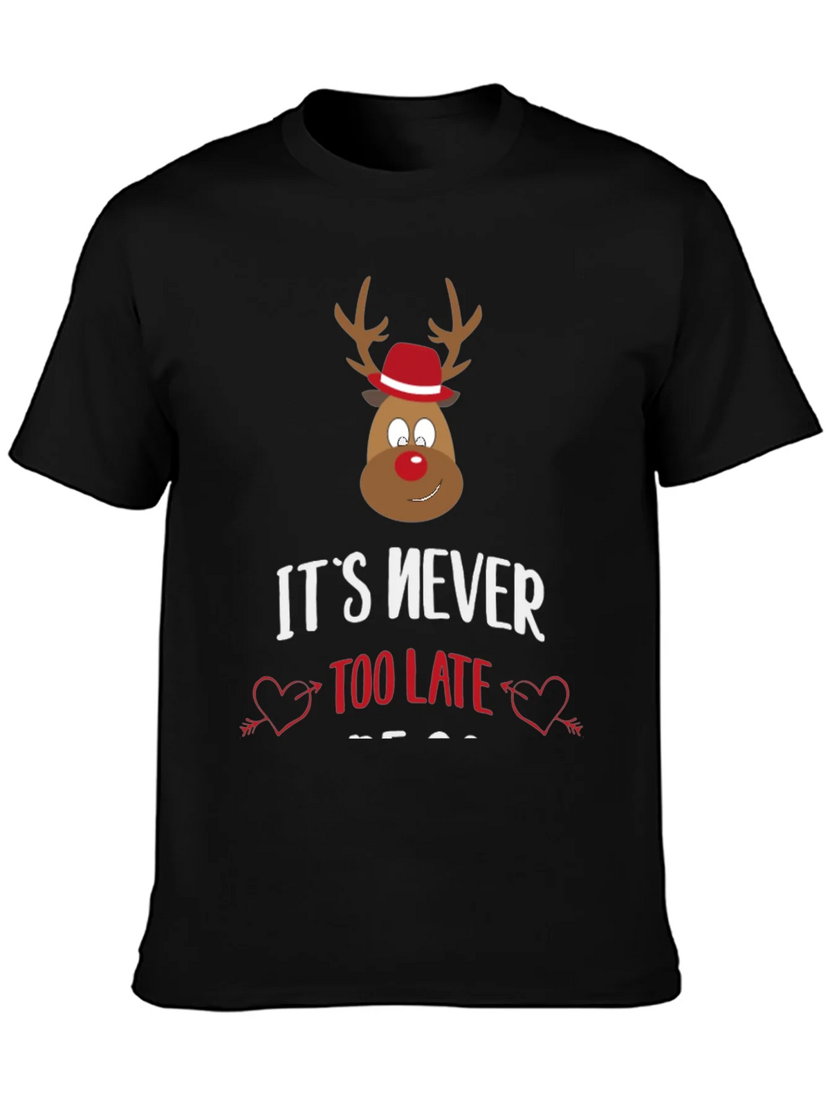 Funny Christmas Reindeer Graphic Tee product image 3