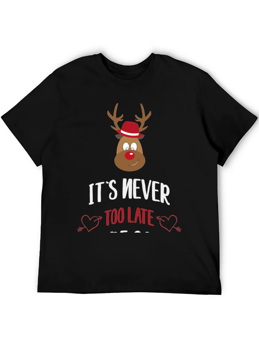 Funny Christmas Reindeer Graphic Tee product image 5