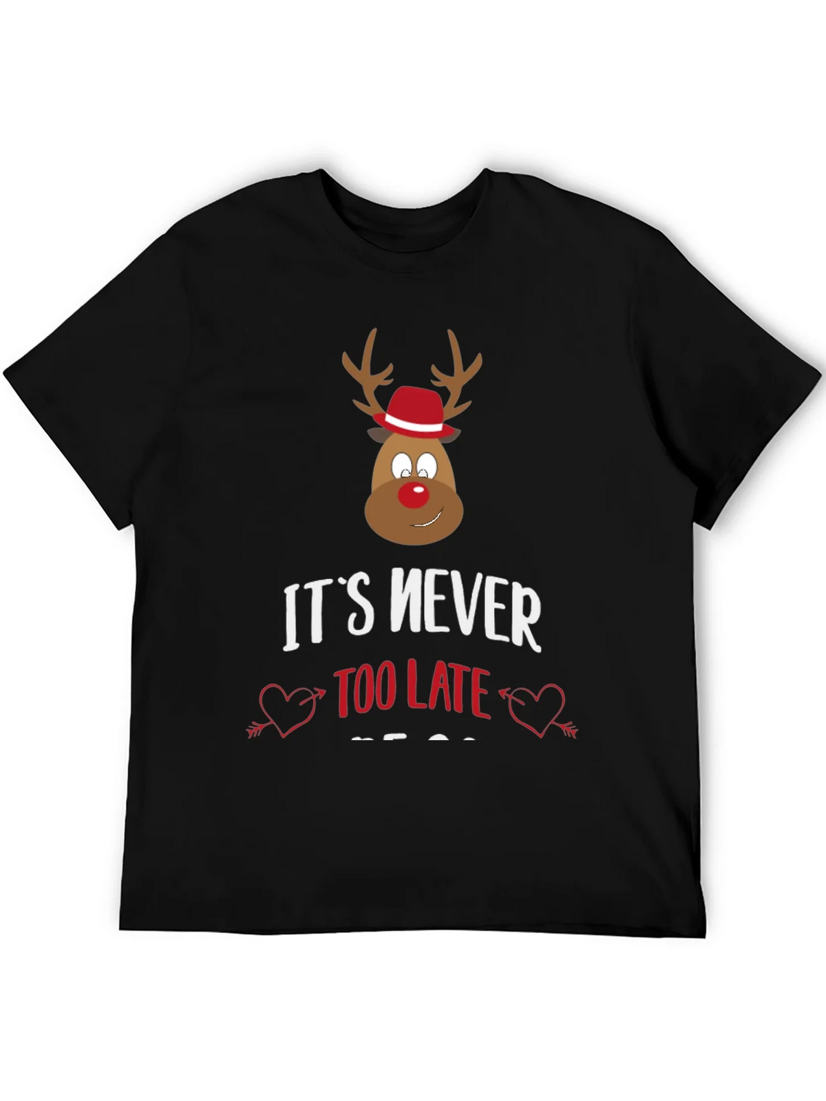 Funny Christmas Reindeer Graphic Tee product image 5