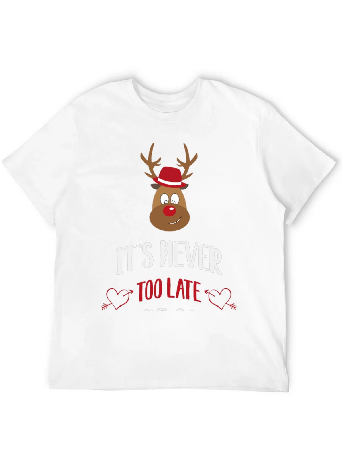 Funny Christmas Reindeer Graphic Tee product image 11