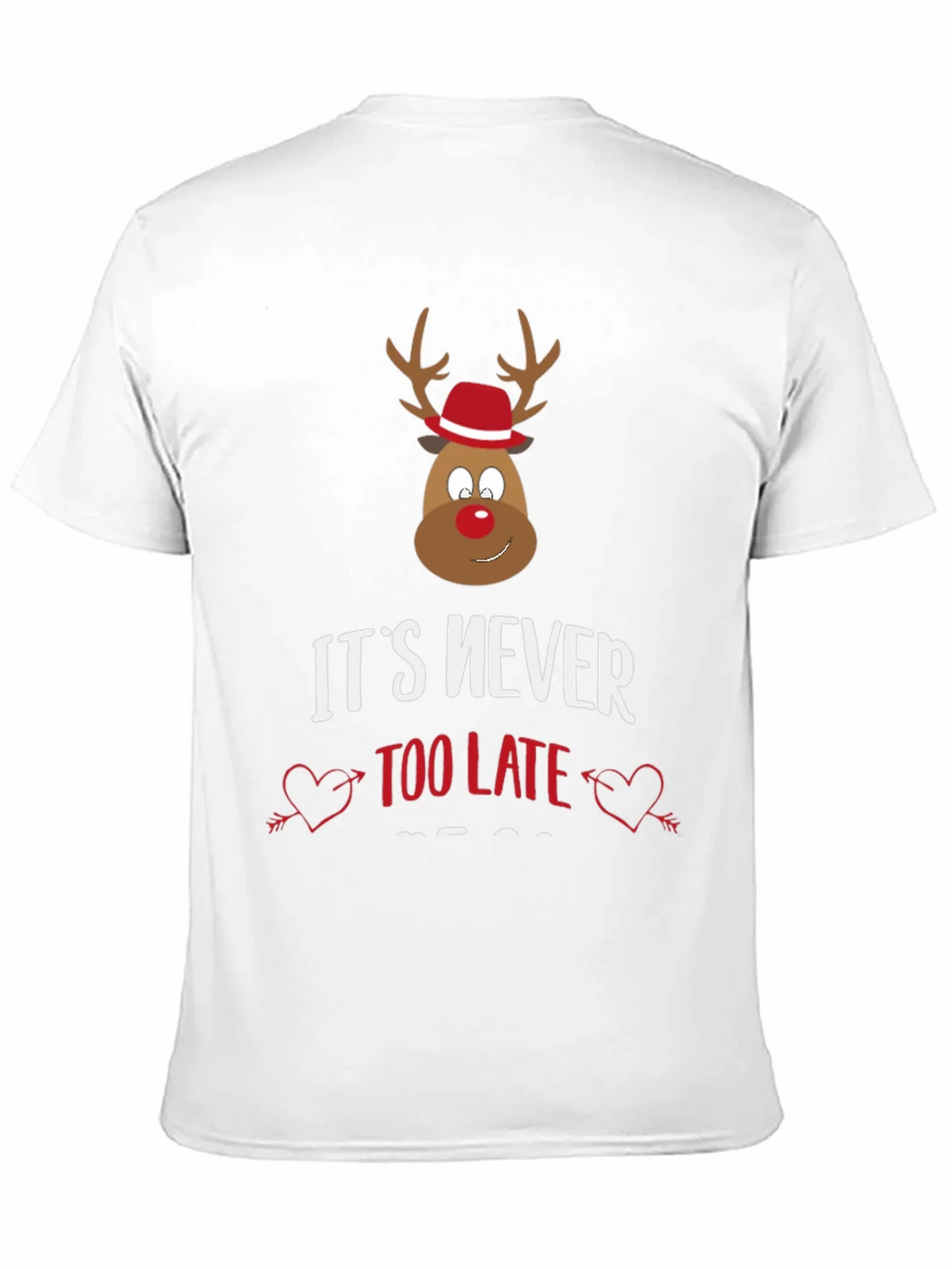 Funny Christmas Reindeer Graphic Tee product image 10