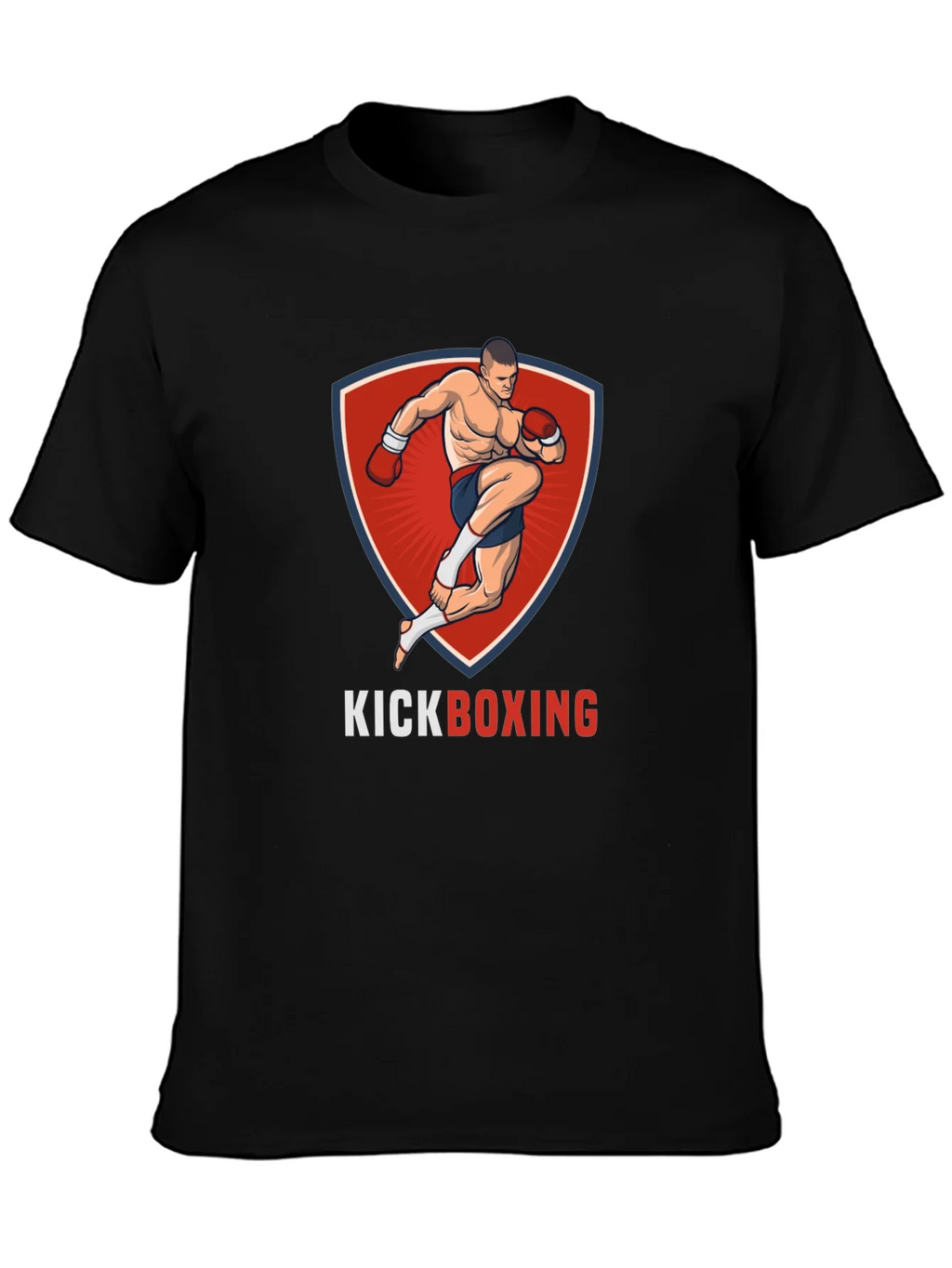 Kickboxing Graphic T-Shirt - Black product image 3