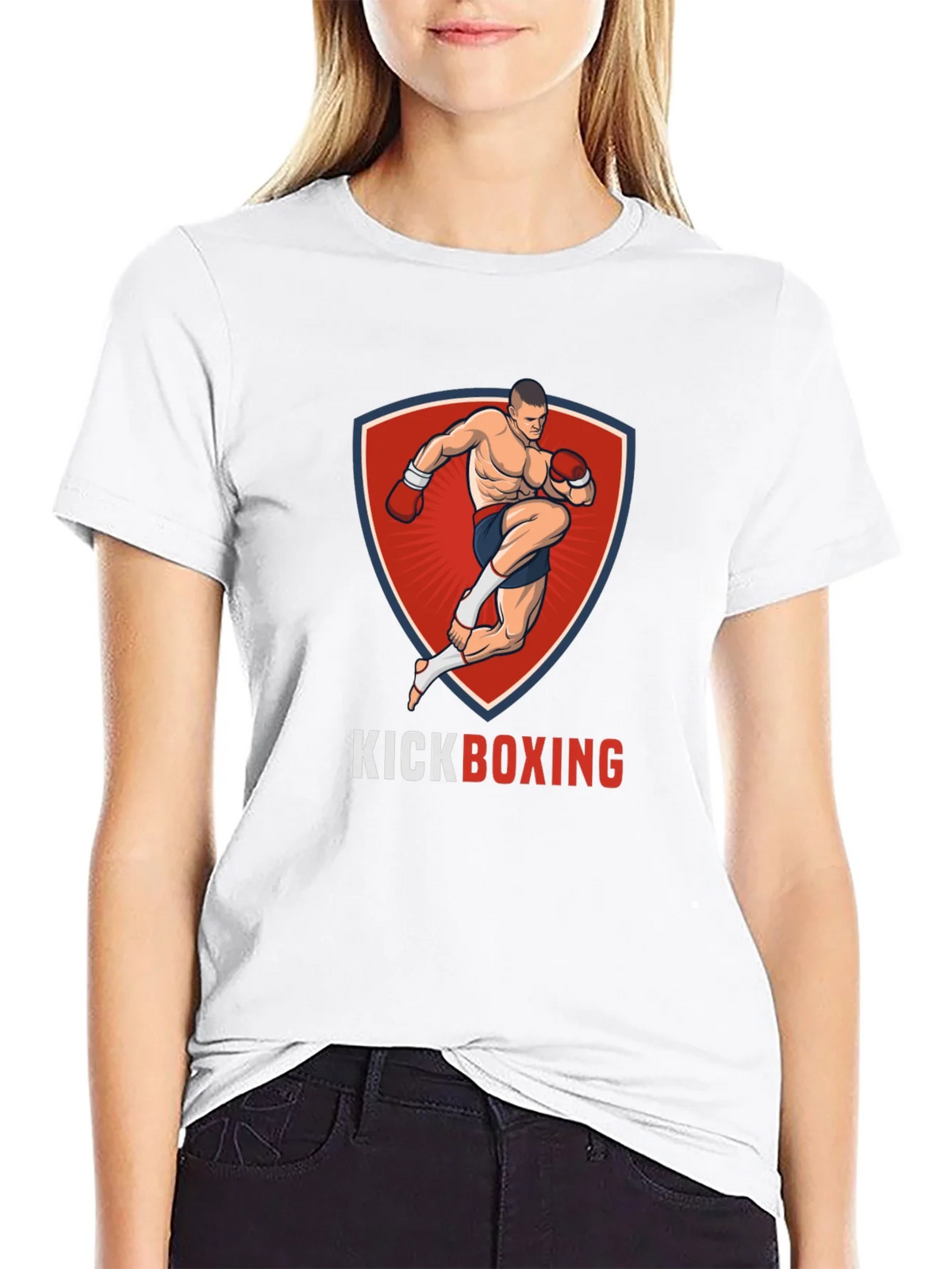 Kickboxing Graphic T-Shirt - Black product image 8