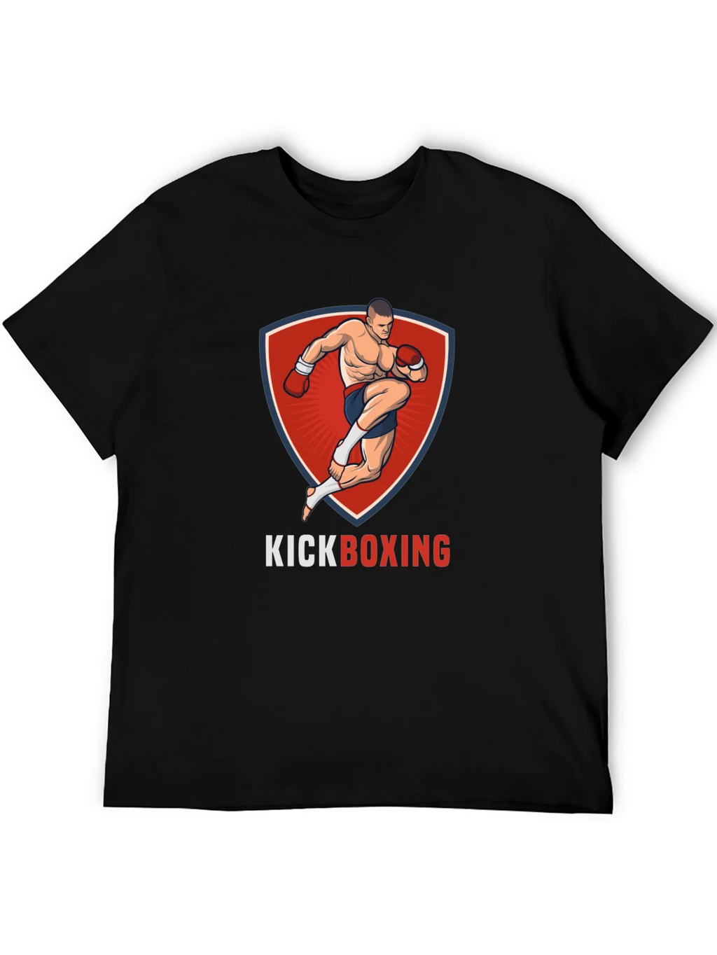 Kickboxing Graphic T-Shirt - Black product image 5
