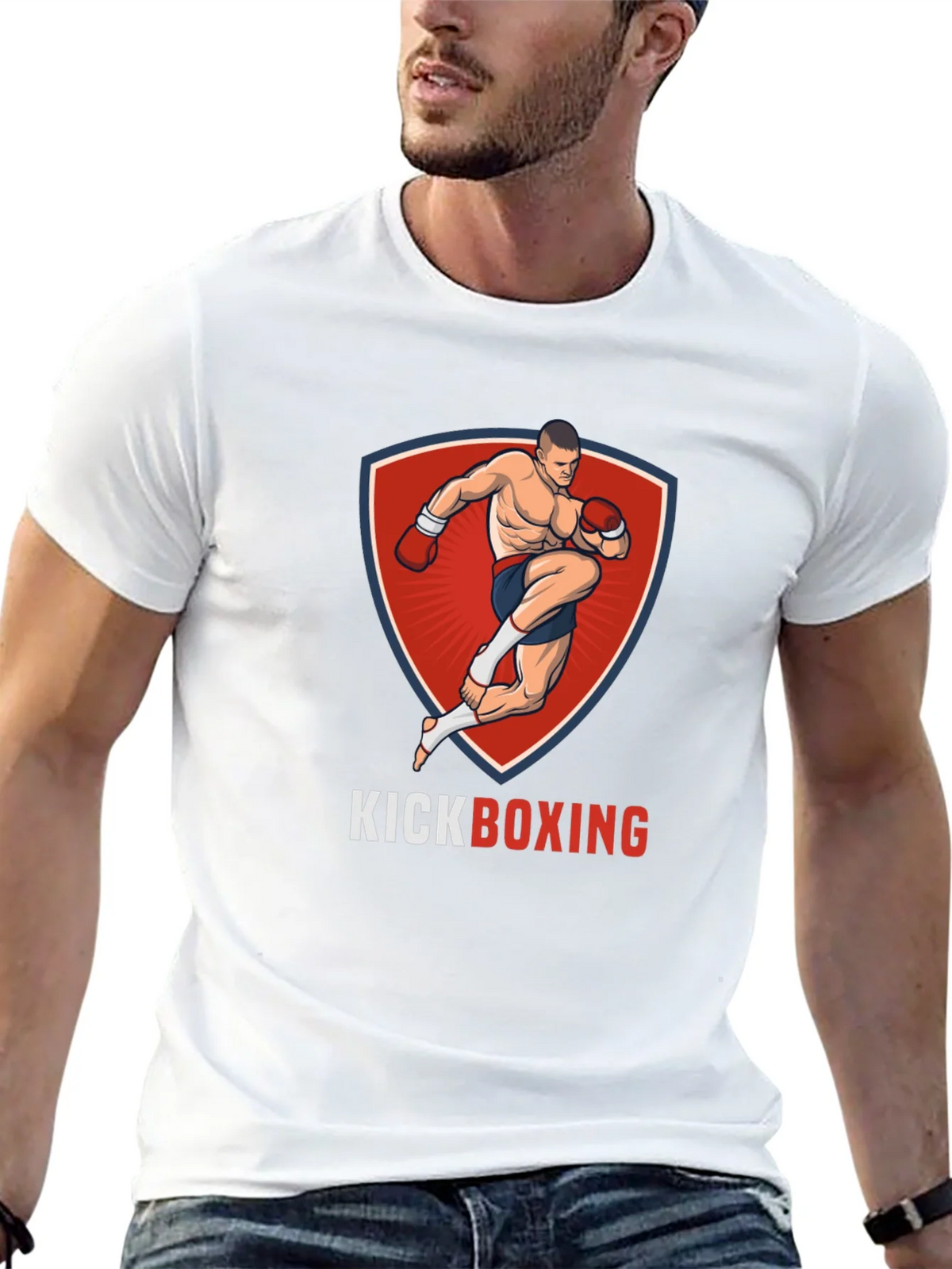 Kickboxing Graphic T-Shirt - Black product image 12