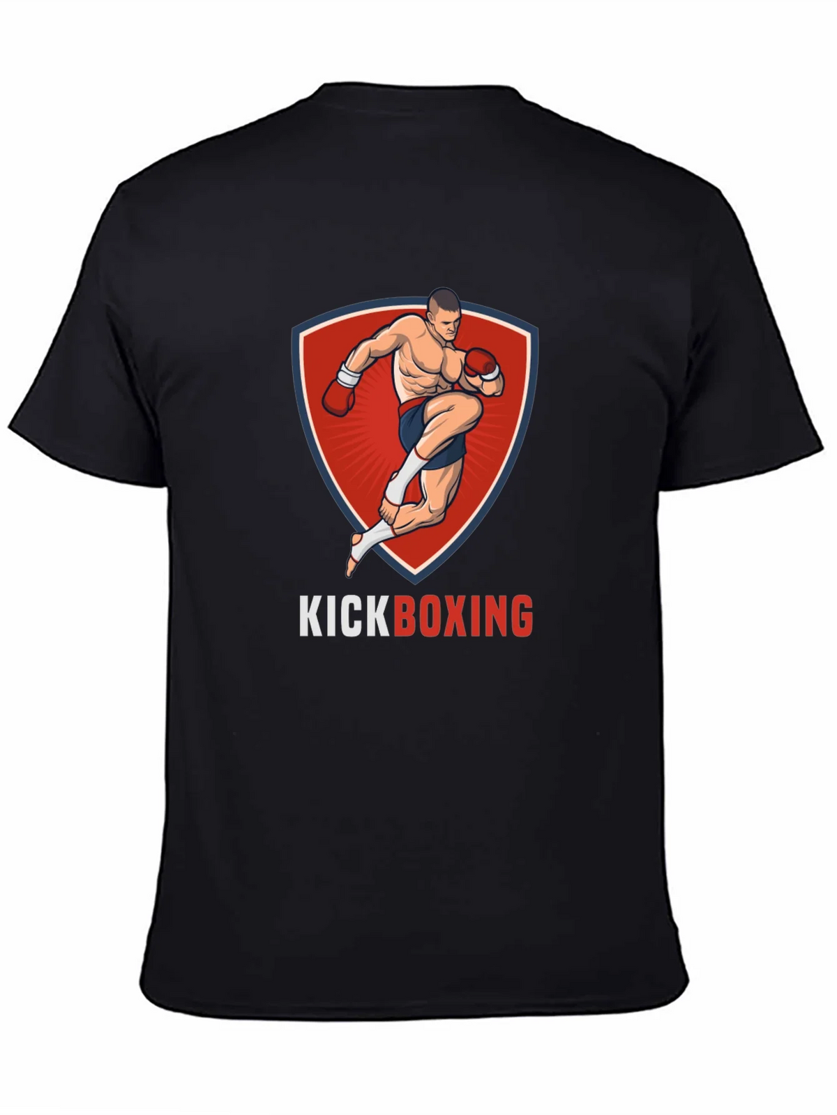 Kickboxing Graphic T-Shirt - Black product image 4