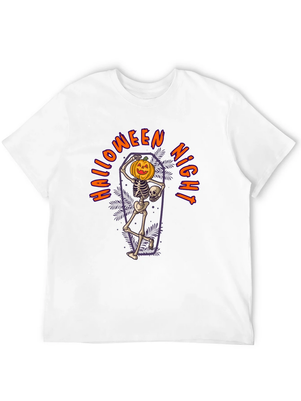 Halloween Night Skeleton Pumpkin T-Shirt product image 11