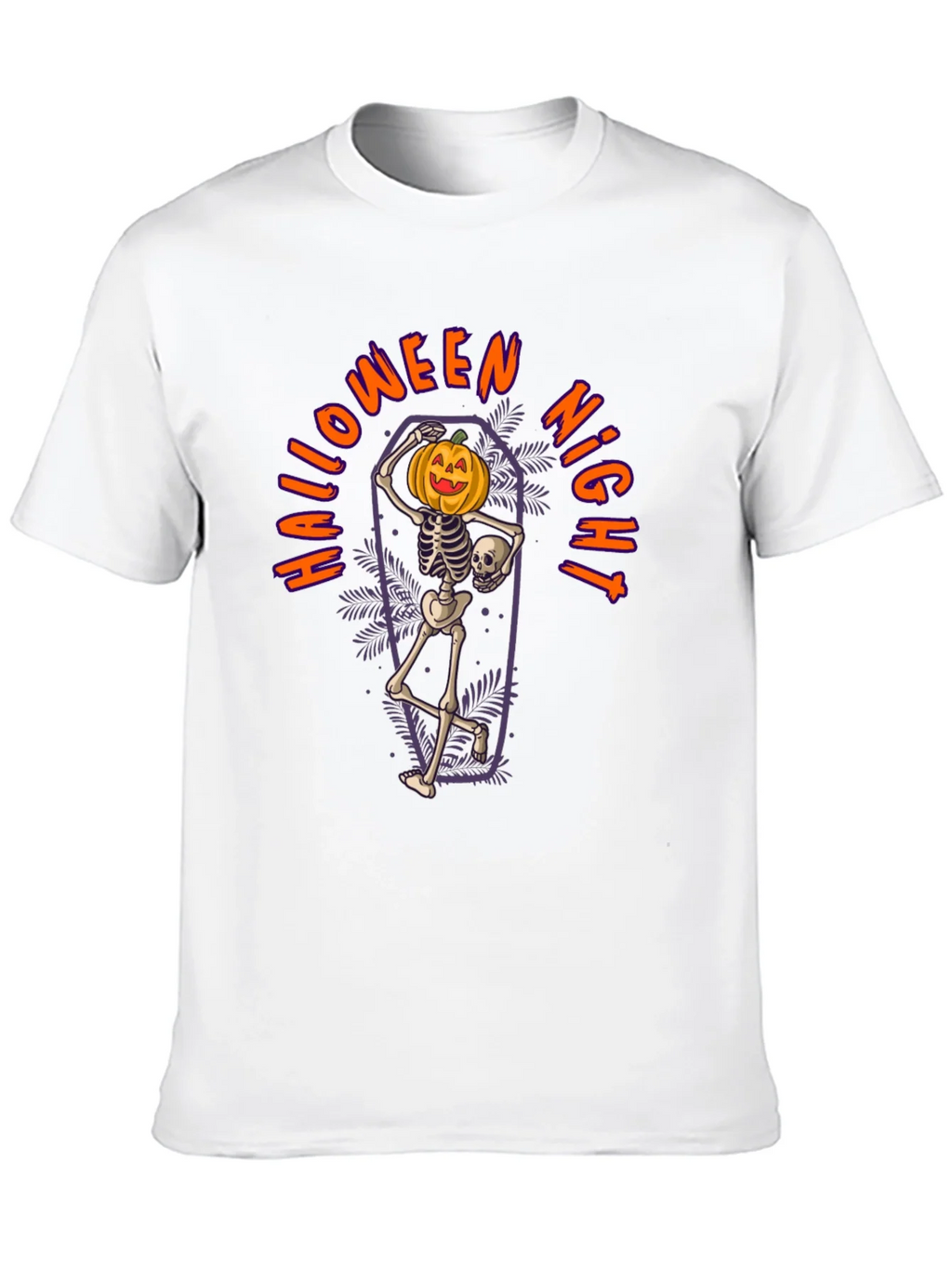 Halloween Night Skeleton Pumpkin T-Shirt product image 9