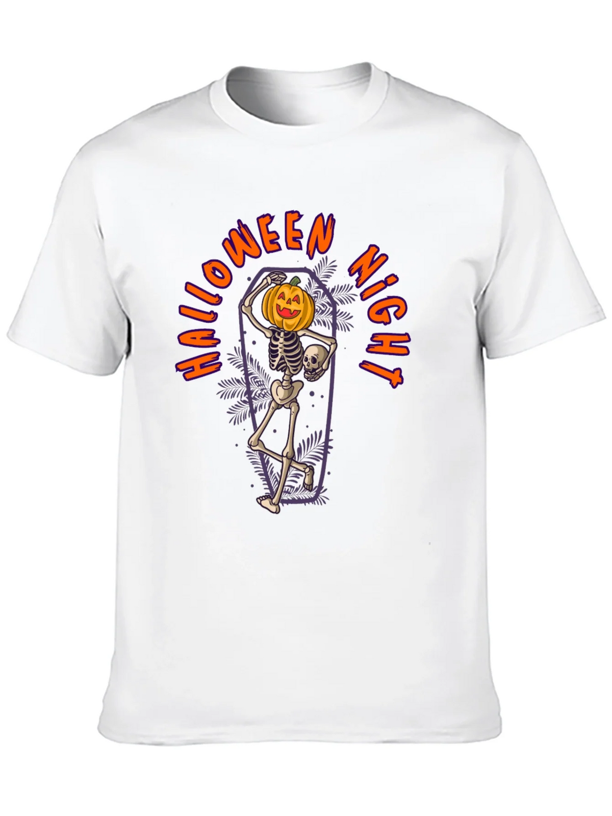 Halloween Night Skeleton Pumpkin T-Shirt product image 9