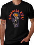 Halloween Night Skeleton Pumpkin T-Shirt product image 1