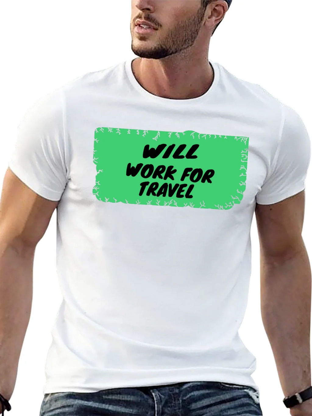 Will Work for Travel Graphic Tee product image 9