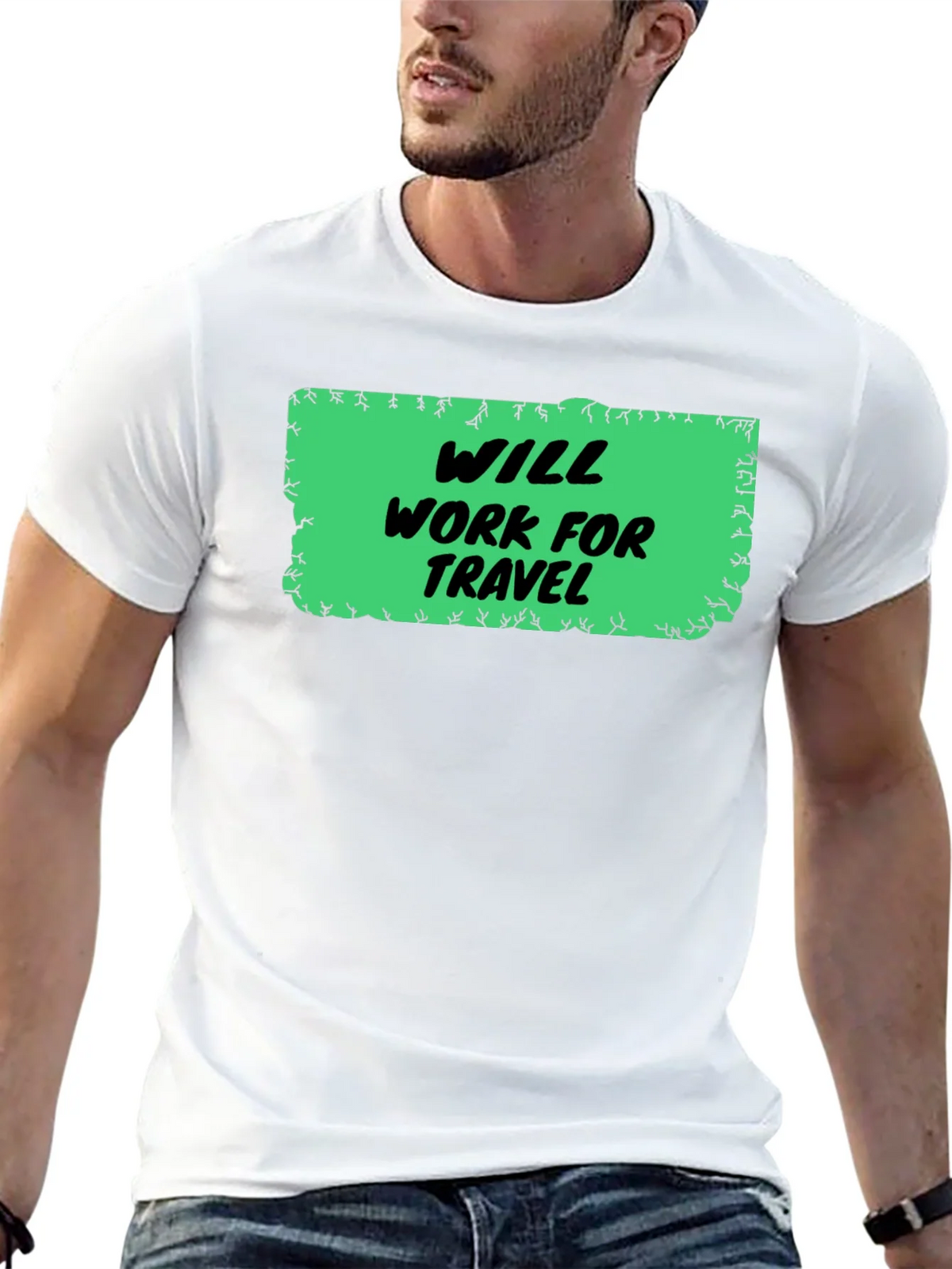 Will Work for Travel Graphic Tee product image 9