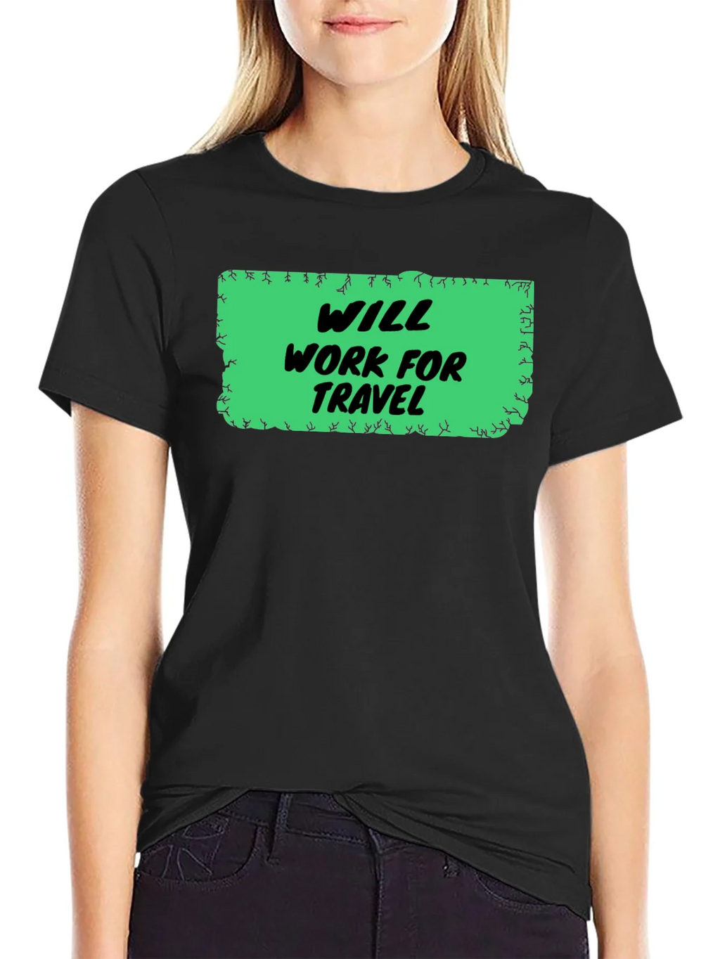 Will Work for Travel Graphic Tee product image 2