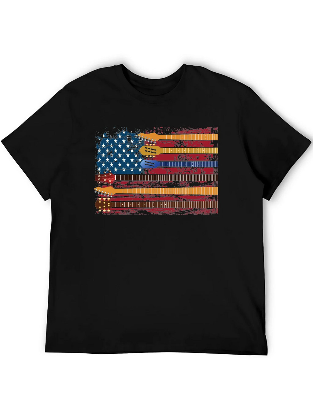 Guitar American Flag Graphic Tee - Music Lovers Shirt product image 5