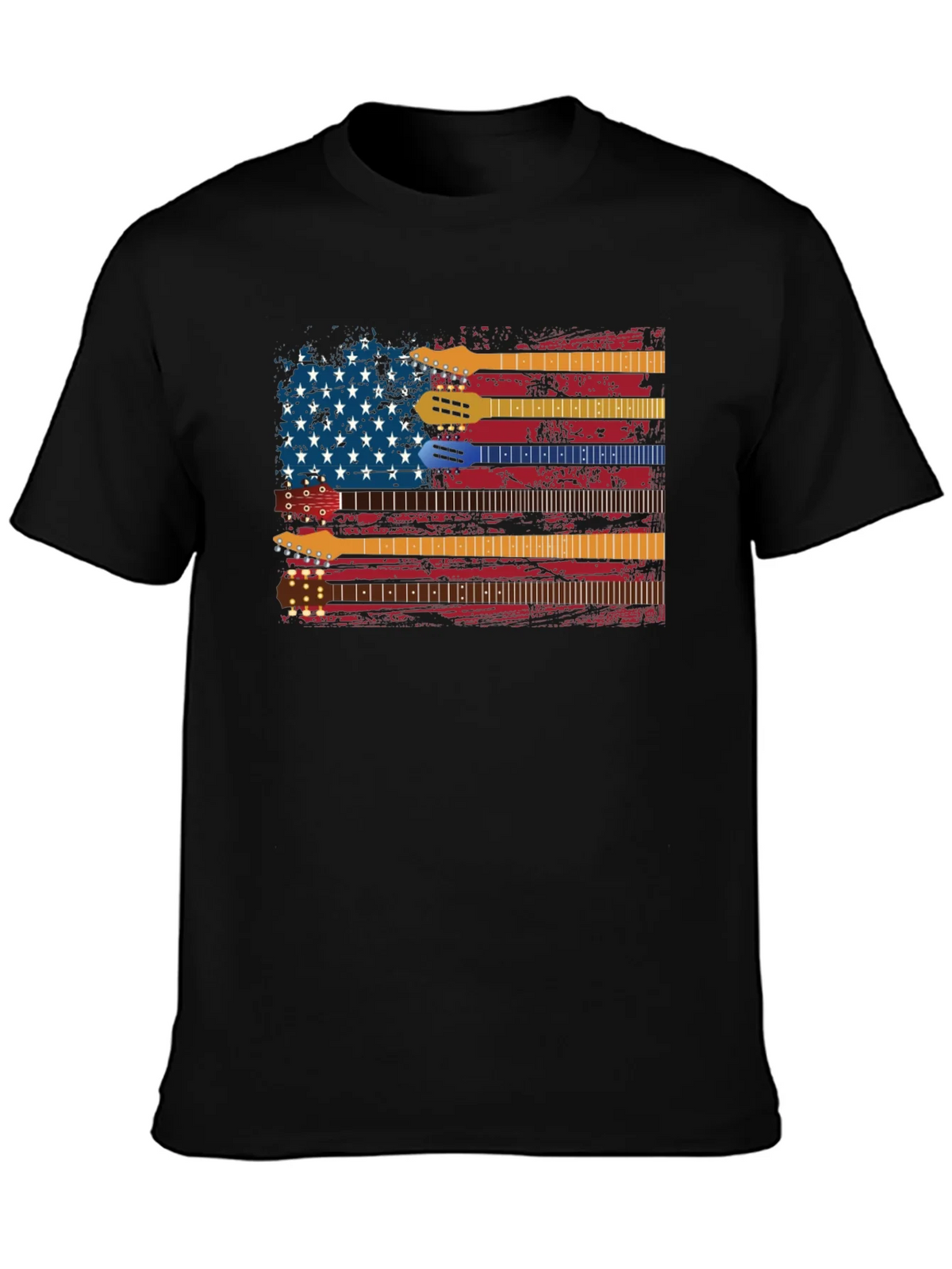 Guitar American Flag Graphic Tee - Music Lovers Shirt product image 3