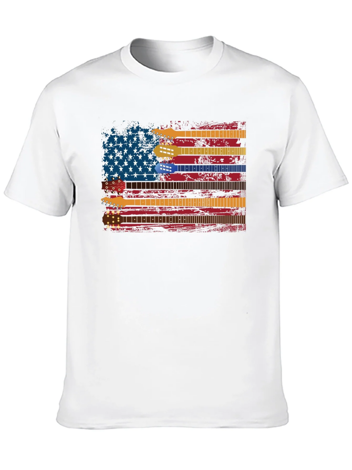 Guitar American Flag Graphic Tee - Music Lovers Shirt product image 9