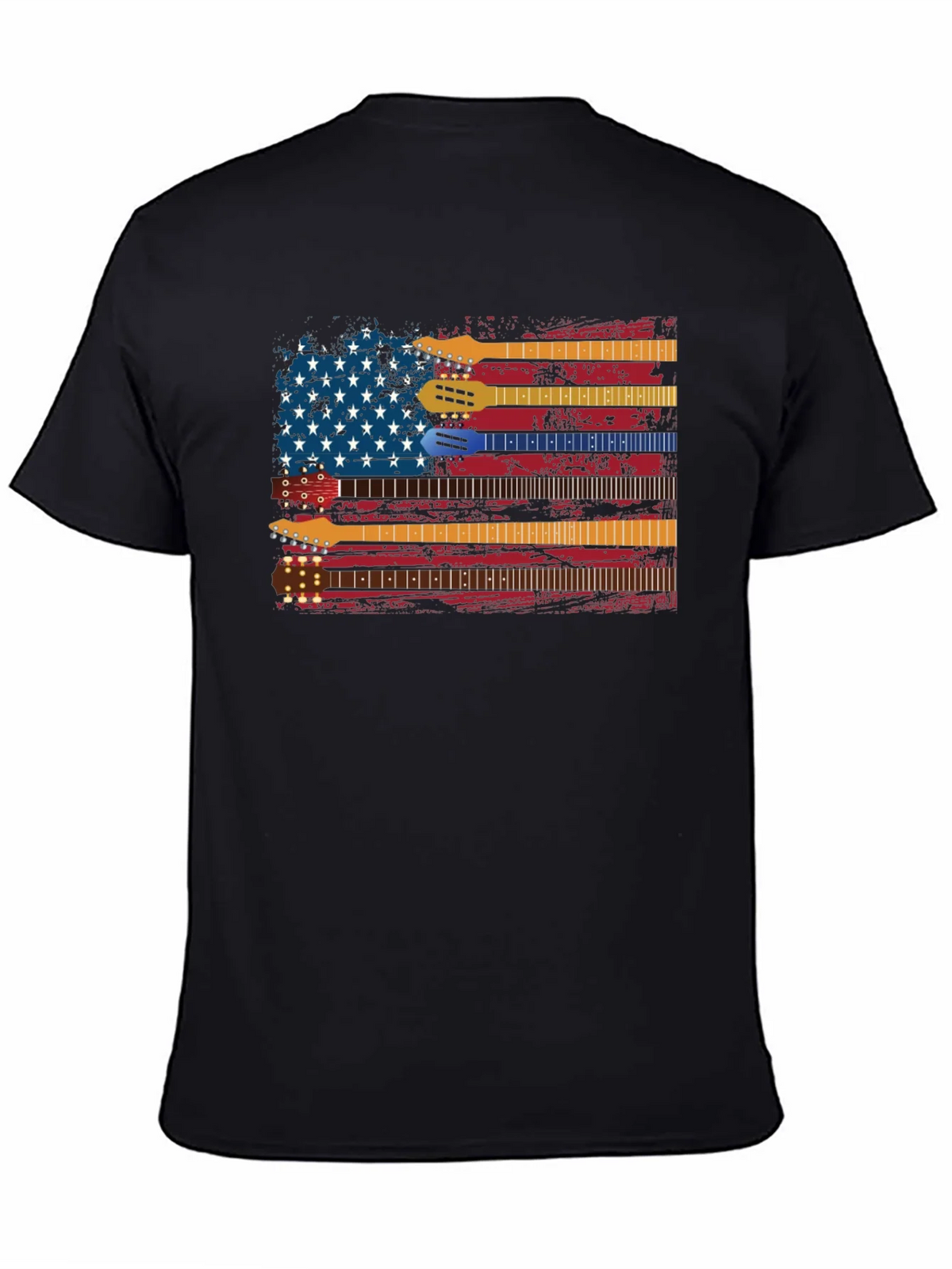 Guitar American Flag Graphic Tee - Music Lovers Shirt product image 4