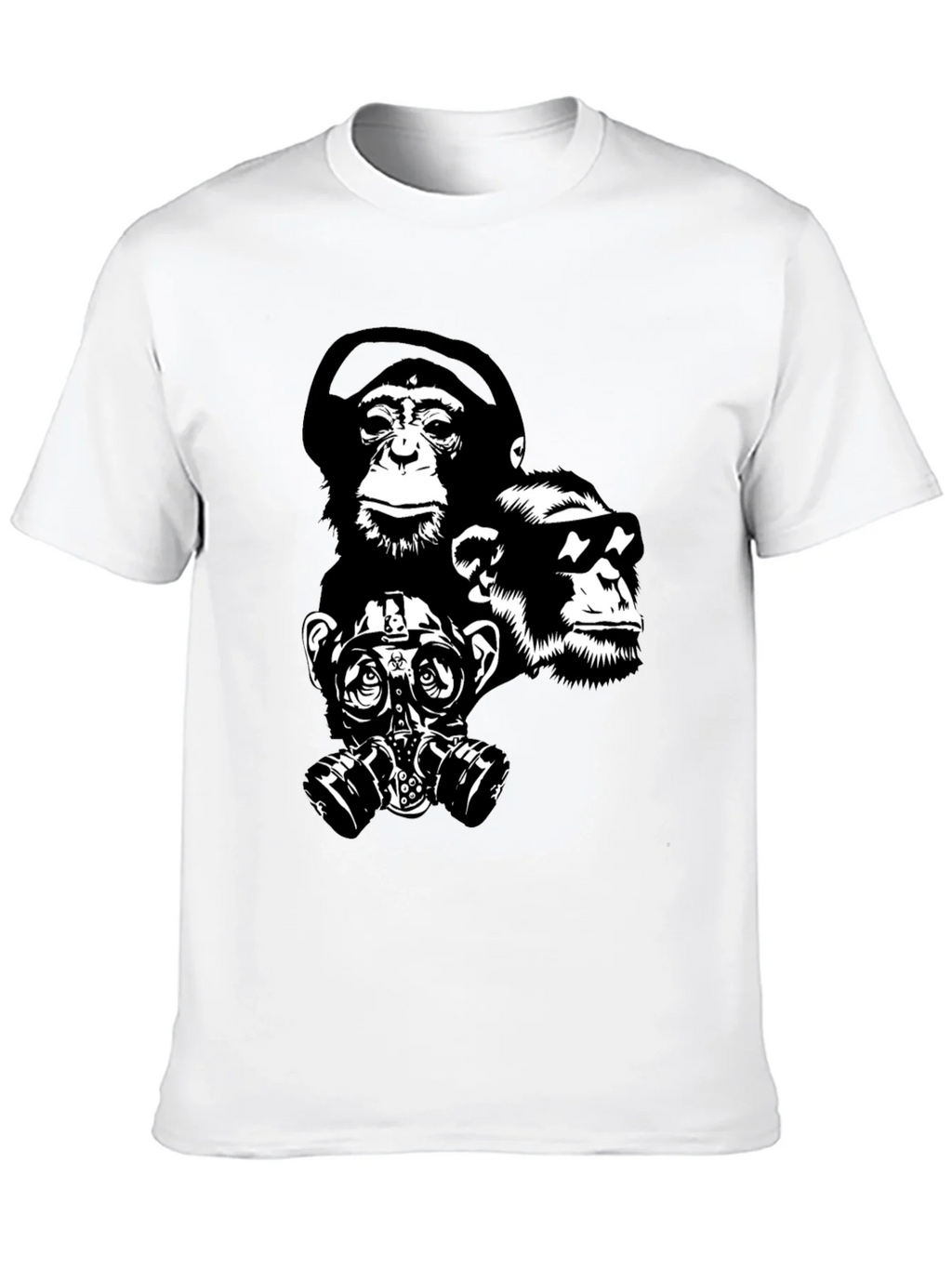 Ape Squad Black T-Shirt - Cool Monkey Design product image 6