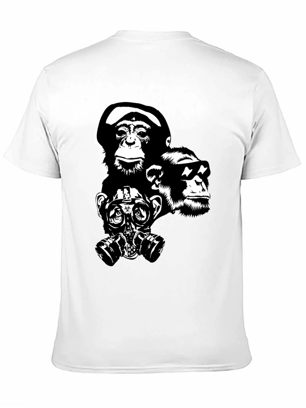 Ape Squad Black T-Shirt - Cool Monkey Design product image 7