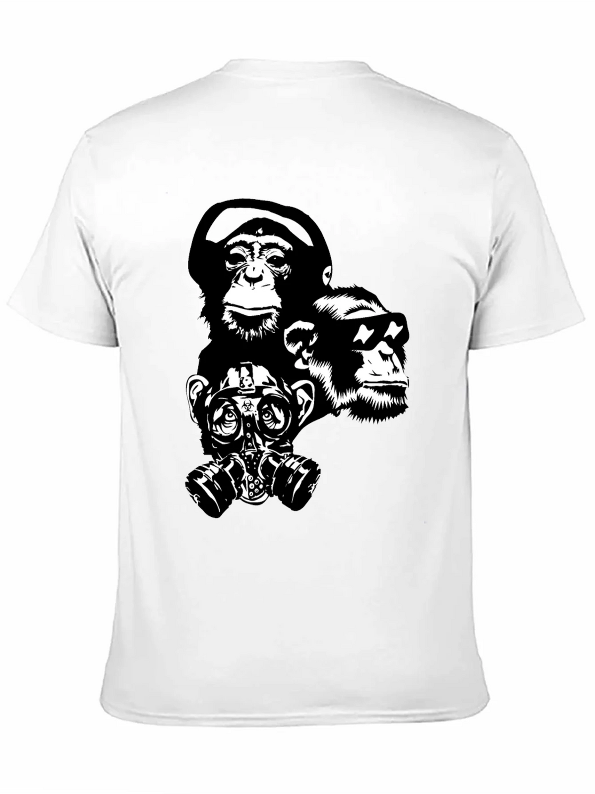Ape Squad Black T-Shirt - Cool Monkey Design product image 7