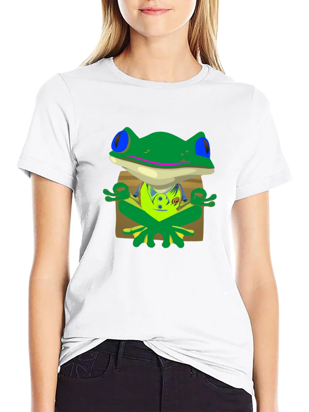 Meditating Frog Graphic Tee - Find Your Zen product image 8