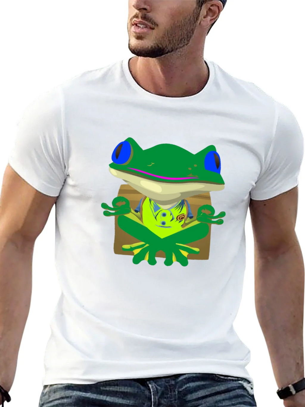 Meditating Frog Graphic Tee - Find Your Zen product image 12