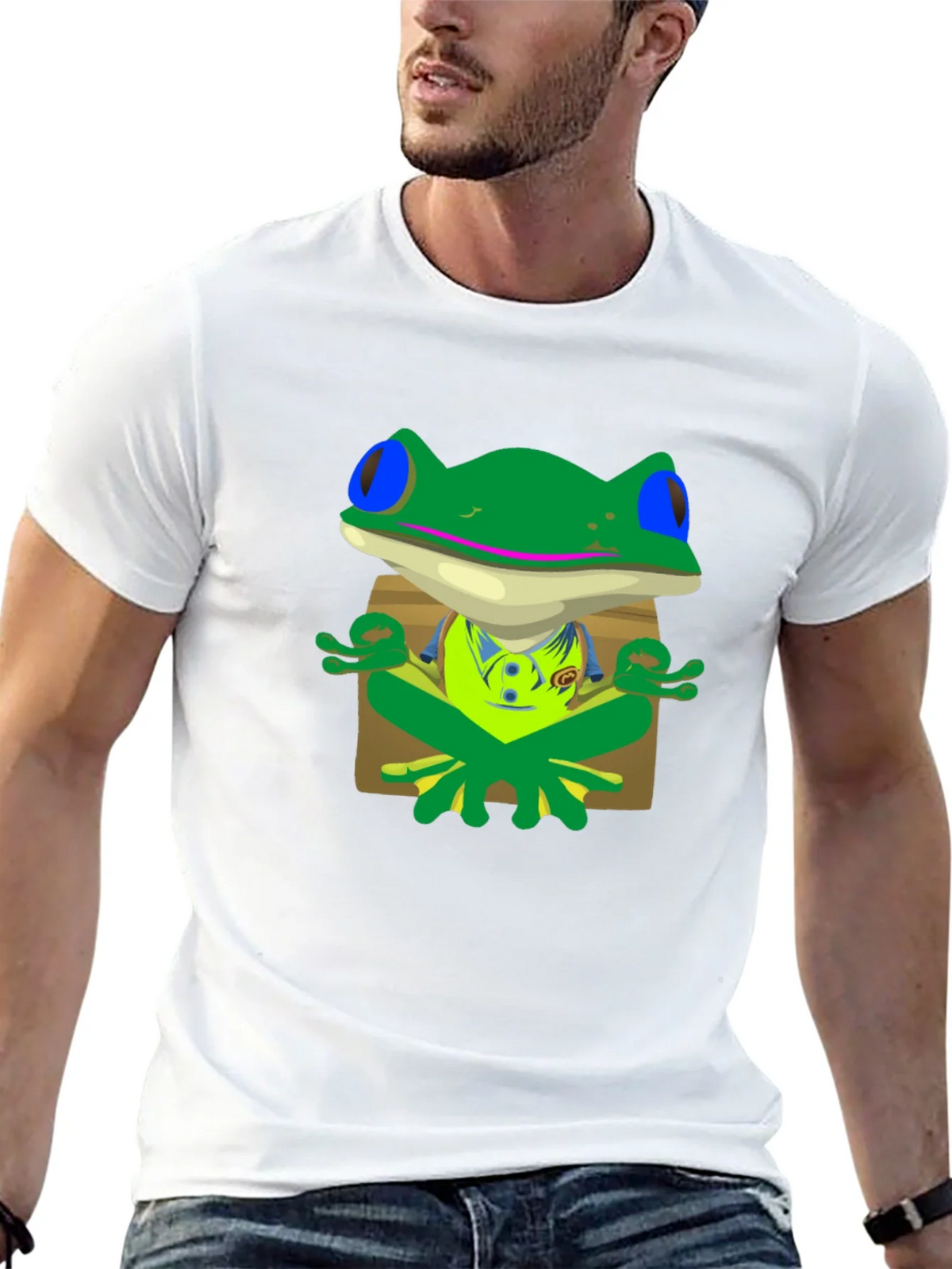 Meditating Frog Graphic Tee - Find Your Zen product image 12