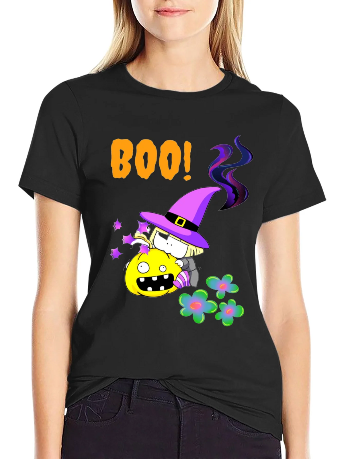 Boo Halloween Witch T-Shirt product image 2