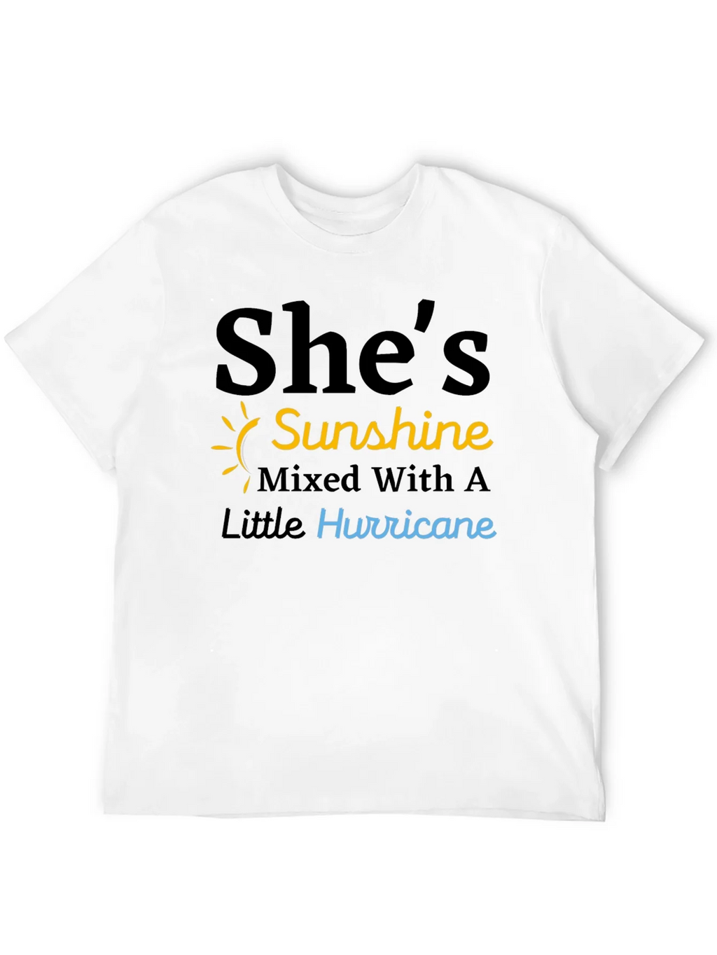 Shes Sunshine & Hurricane Black T-Shirt product image 10