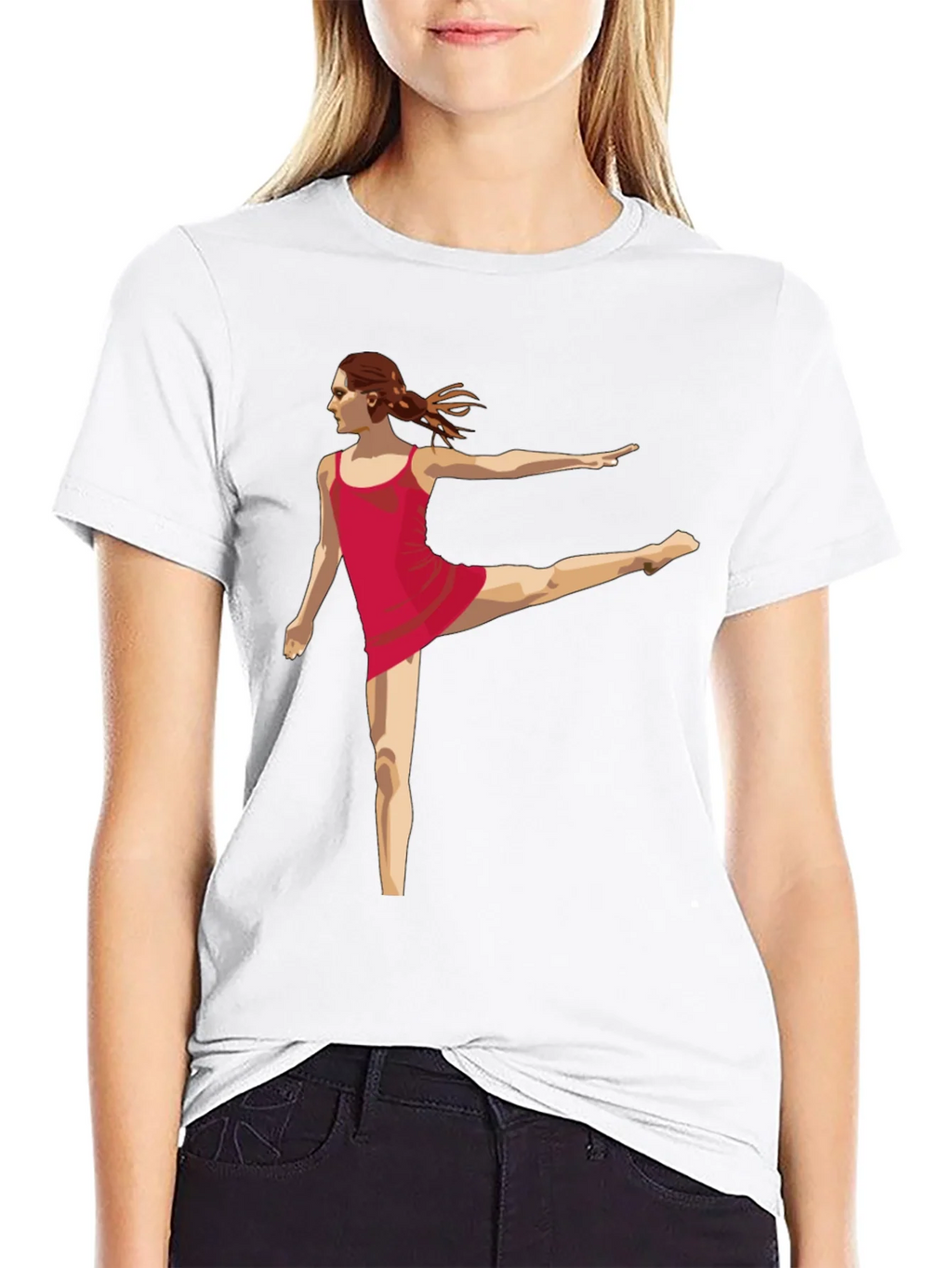 Dancer Graphic Tee - Modern Black T-Shirt product image 7
