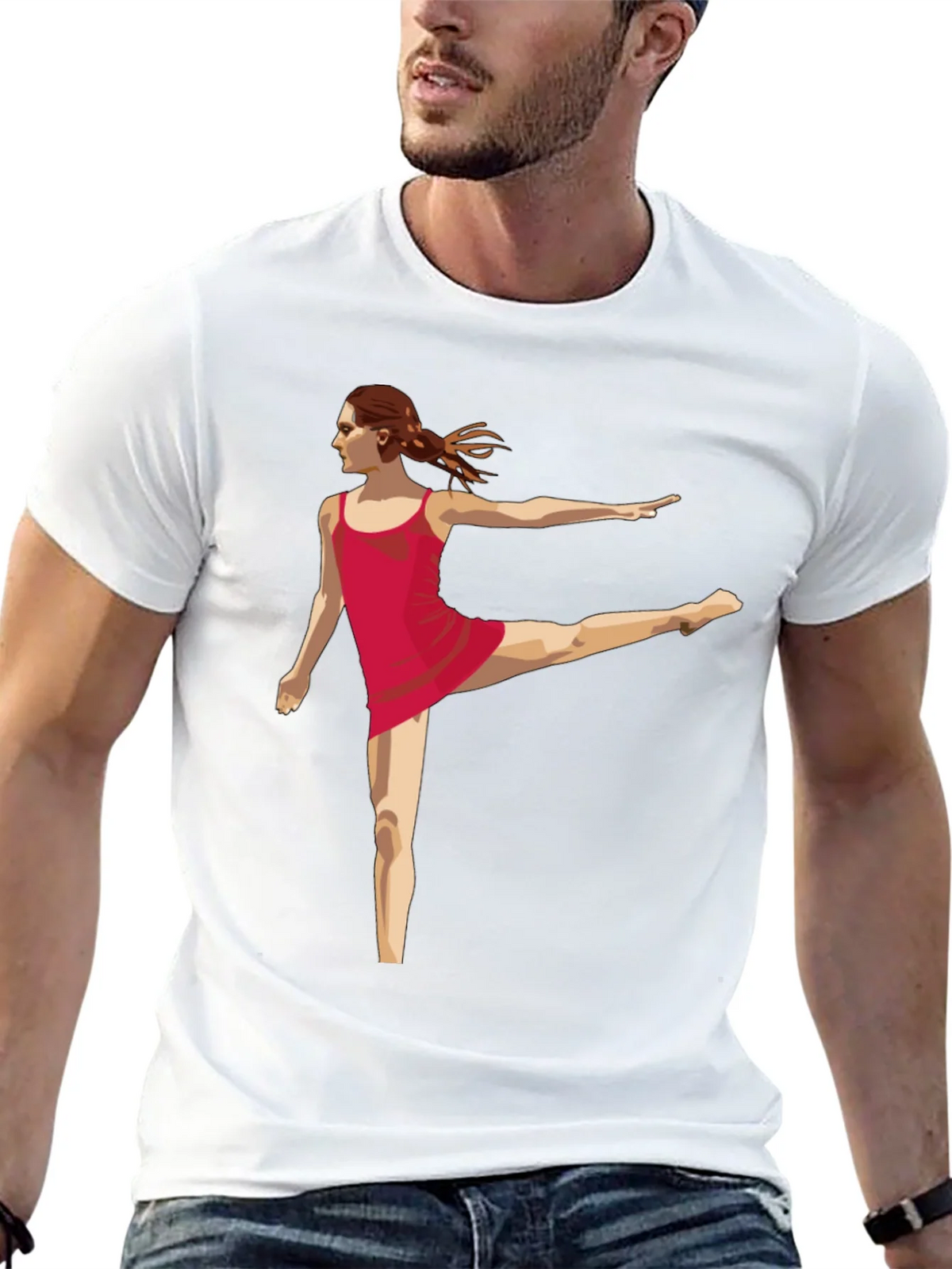 Dancer Graphic Tee - Modern Black T-Shirt product image 11